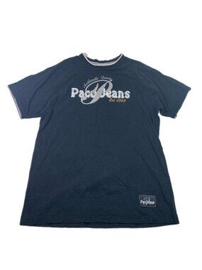 VTG Black PACO Jeans Shirt Mens 2XL Y2K Embroidery Hip-Hop Skater Streetwear USA